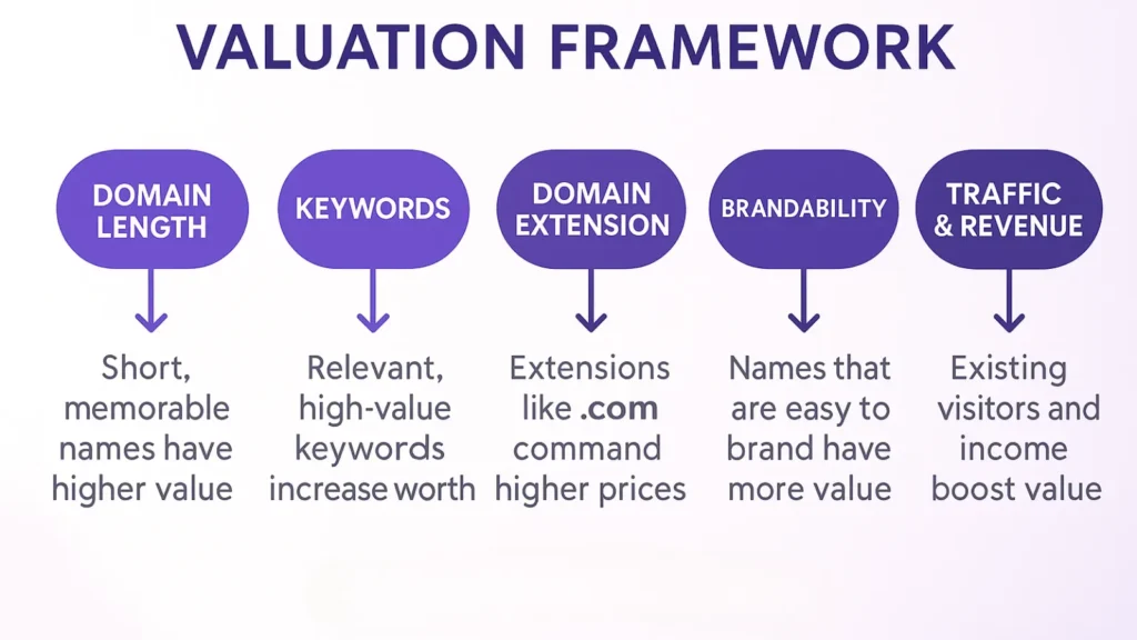 domain valuation factors